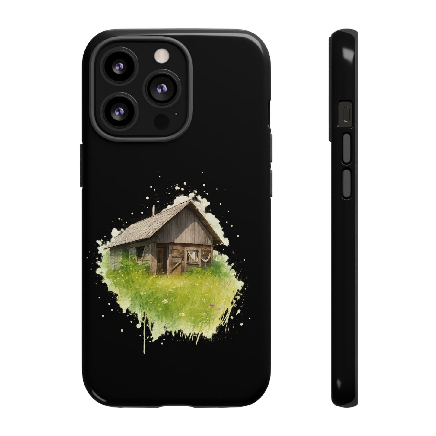 Rustic Farmhouse Phone Case, Cute Cottage Design, Tough Cases for Nature Lovers, Eco-Friendly Gift, Customizable Tech Accessories