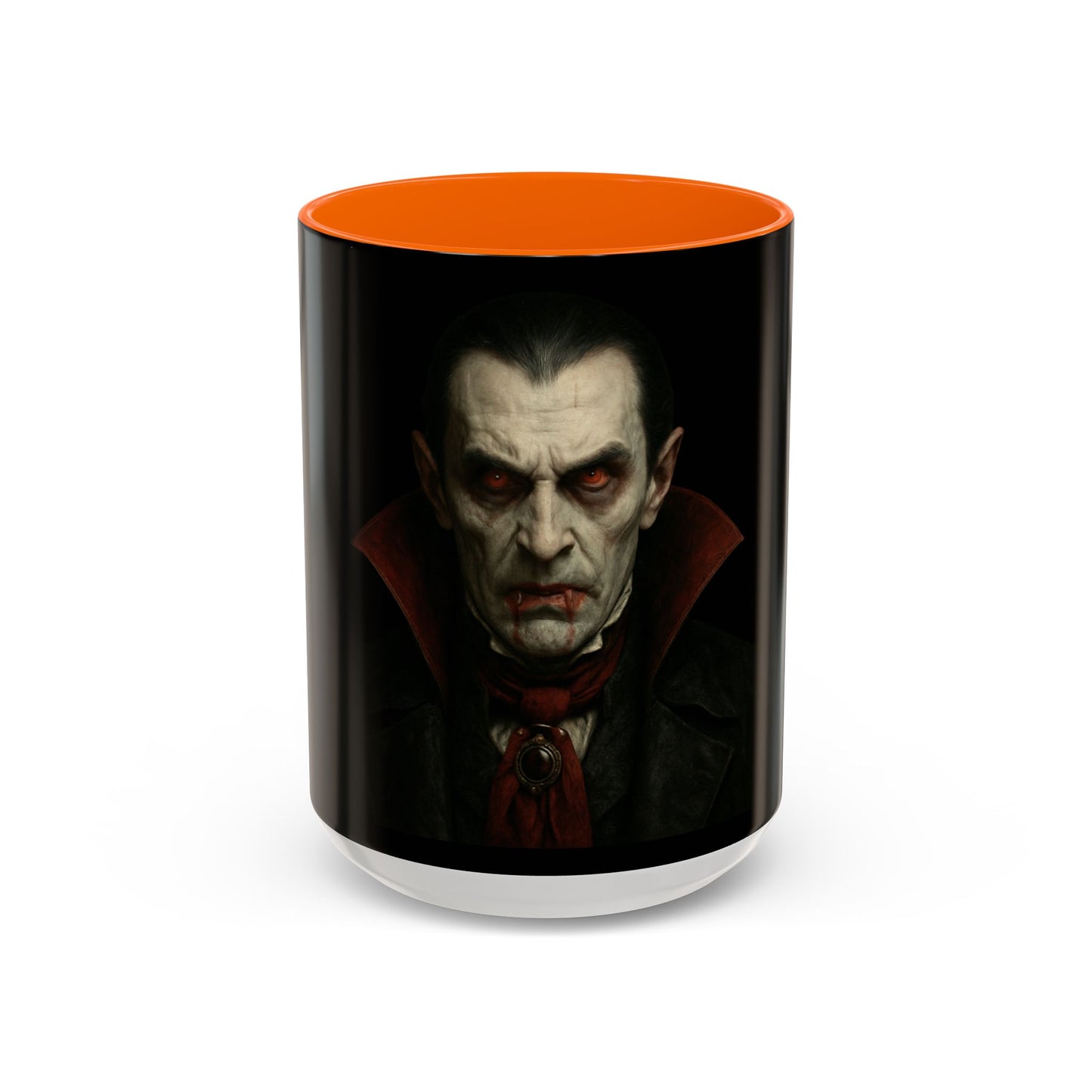 Gothic Dracula Vampire Accent Coffee Mug | Spooky Halloween Gift, Unique Home Decor, Collector's Mug, Coffee Lover's Gift