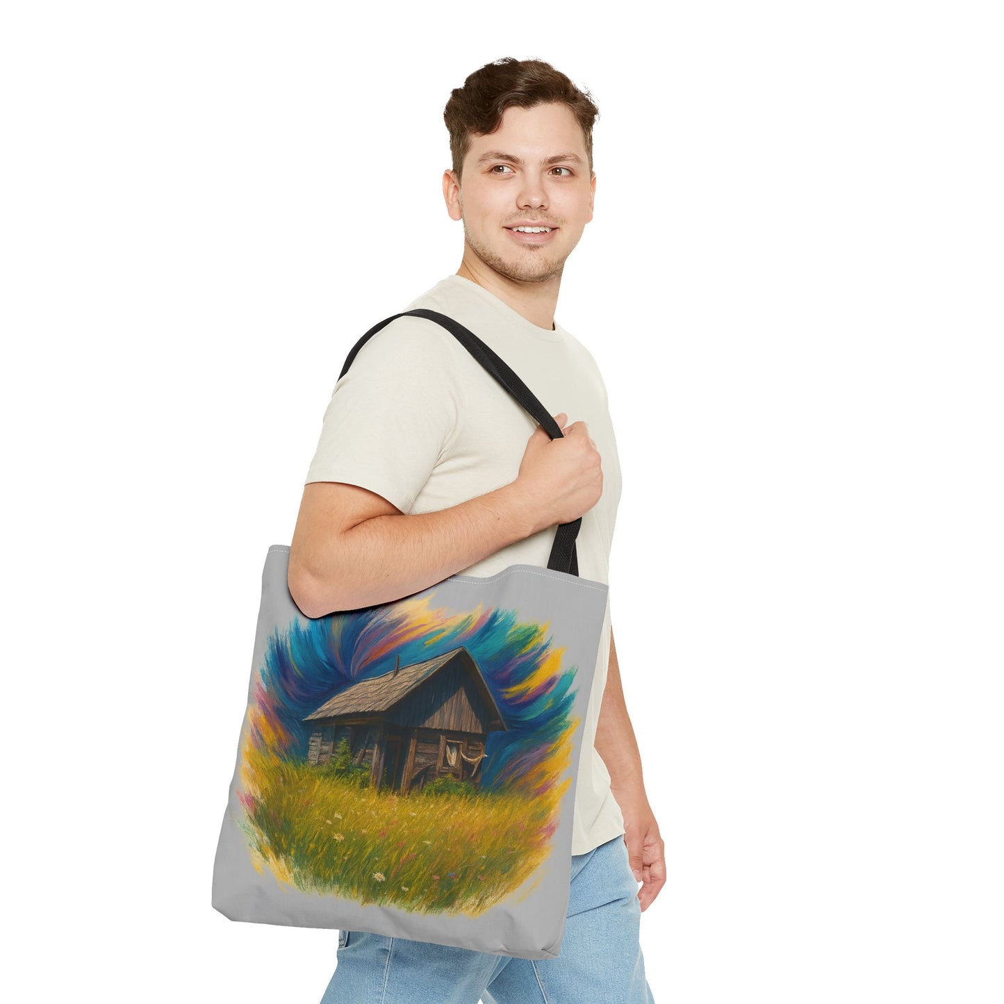 Rustic Charm Tote Bag | Boho Bag | Eco-Friendly Custom Design | Nature Lover Gift | Canvas Purse | Casual Carryall
