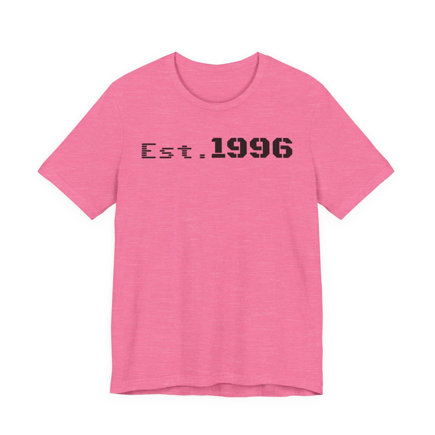 Unisex Jersey Tee - 'Est. 1996' Graphic Shirt, Birthday Gift, Casual Wear, Vintage Style, Retro Fashion, Gift for Him/Her
