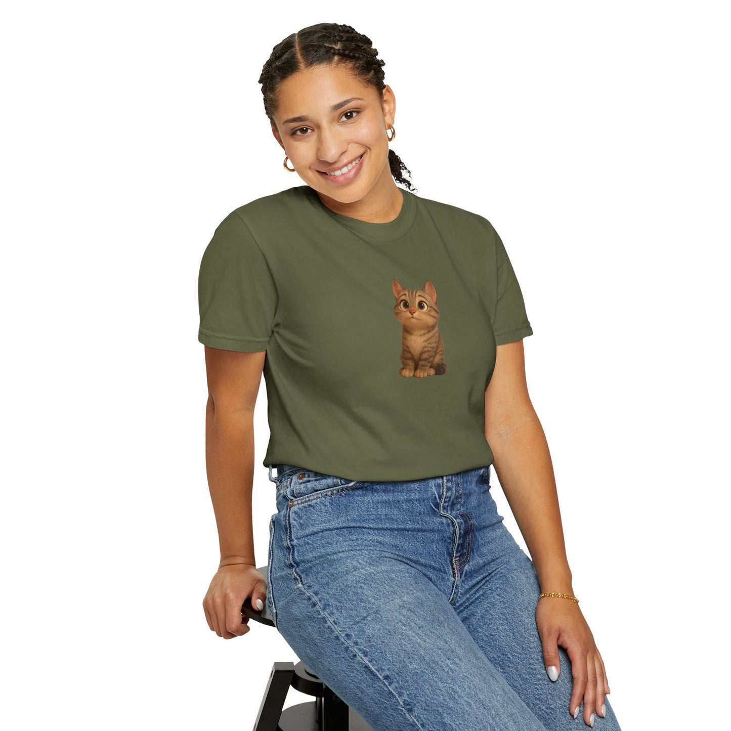 Cute Cat Graphic T-Shirt, Casual Wear, Cat Lover Gift, Everyday Tee, Animal Lover Apparel, Perfect for Birthdays & Holidays
