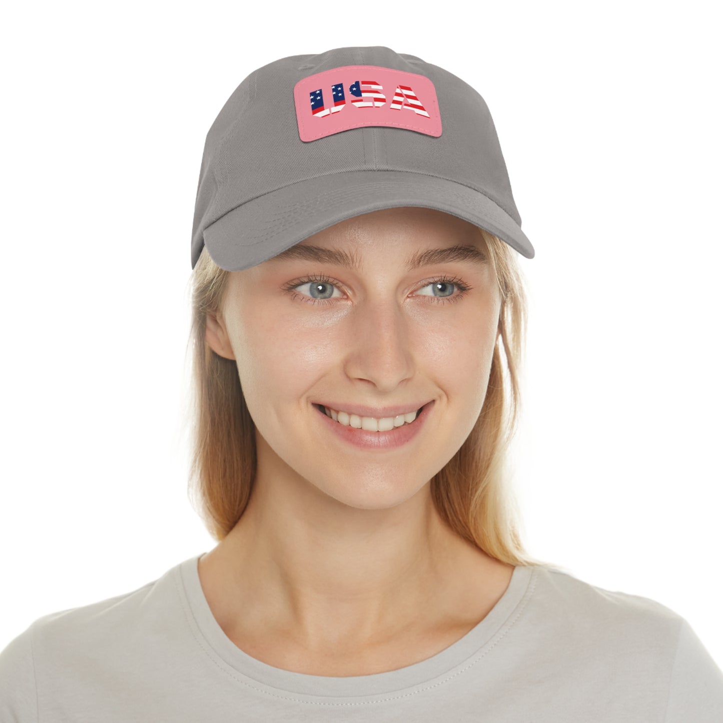 Dad Hat with USA Leather Patch