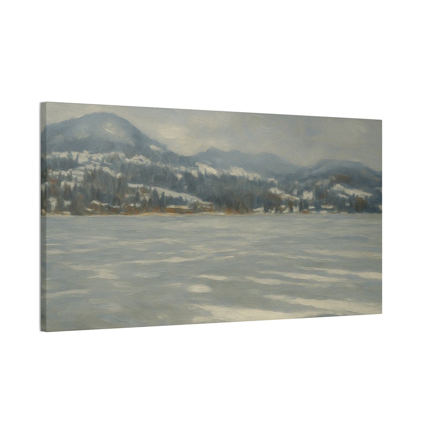 Serene Winter Landscape Canvas