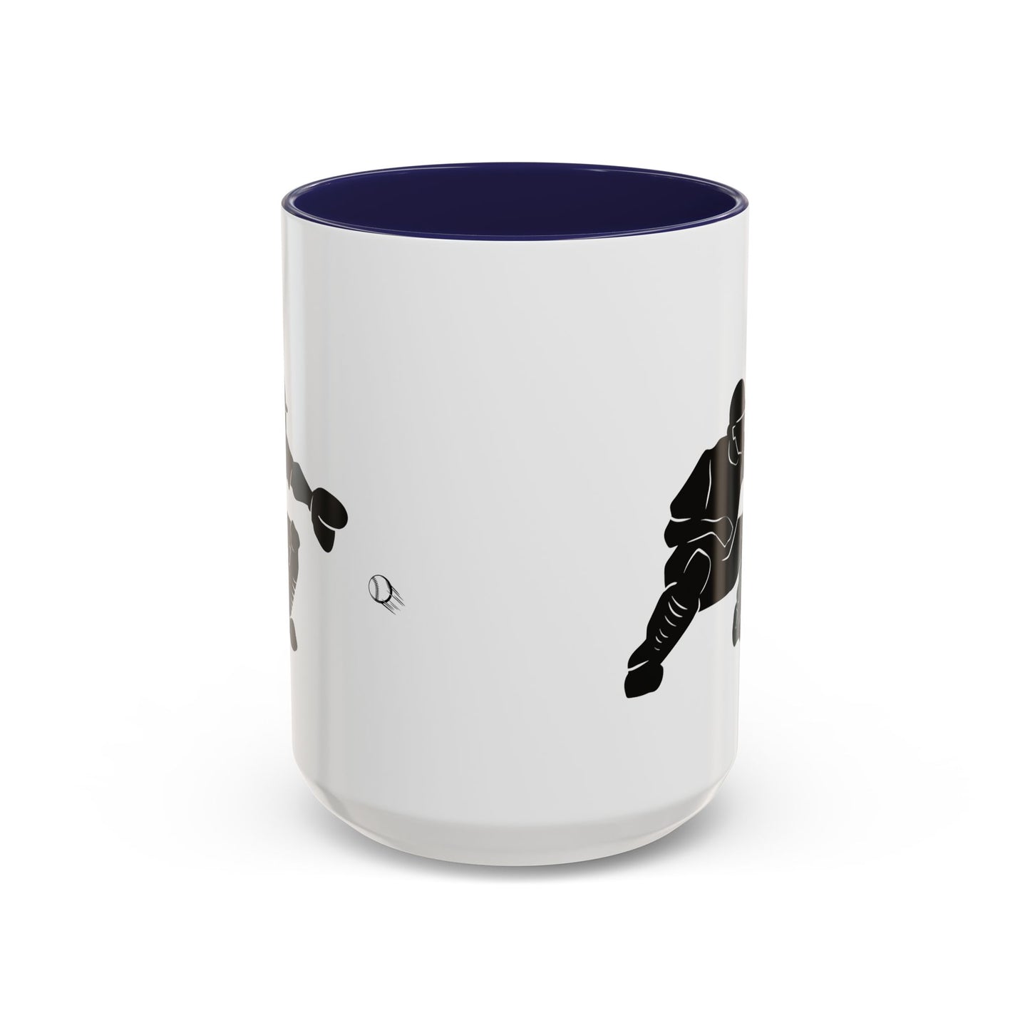 Baseball Catcher Coffee Mug, Sports Gift for Coaches, Black Accent Mug for Fans, Perfect for Birthdays & Celebrations, Unique Cup