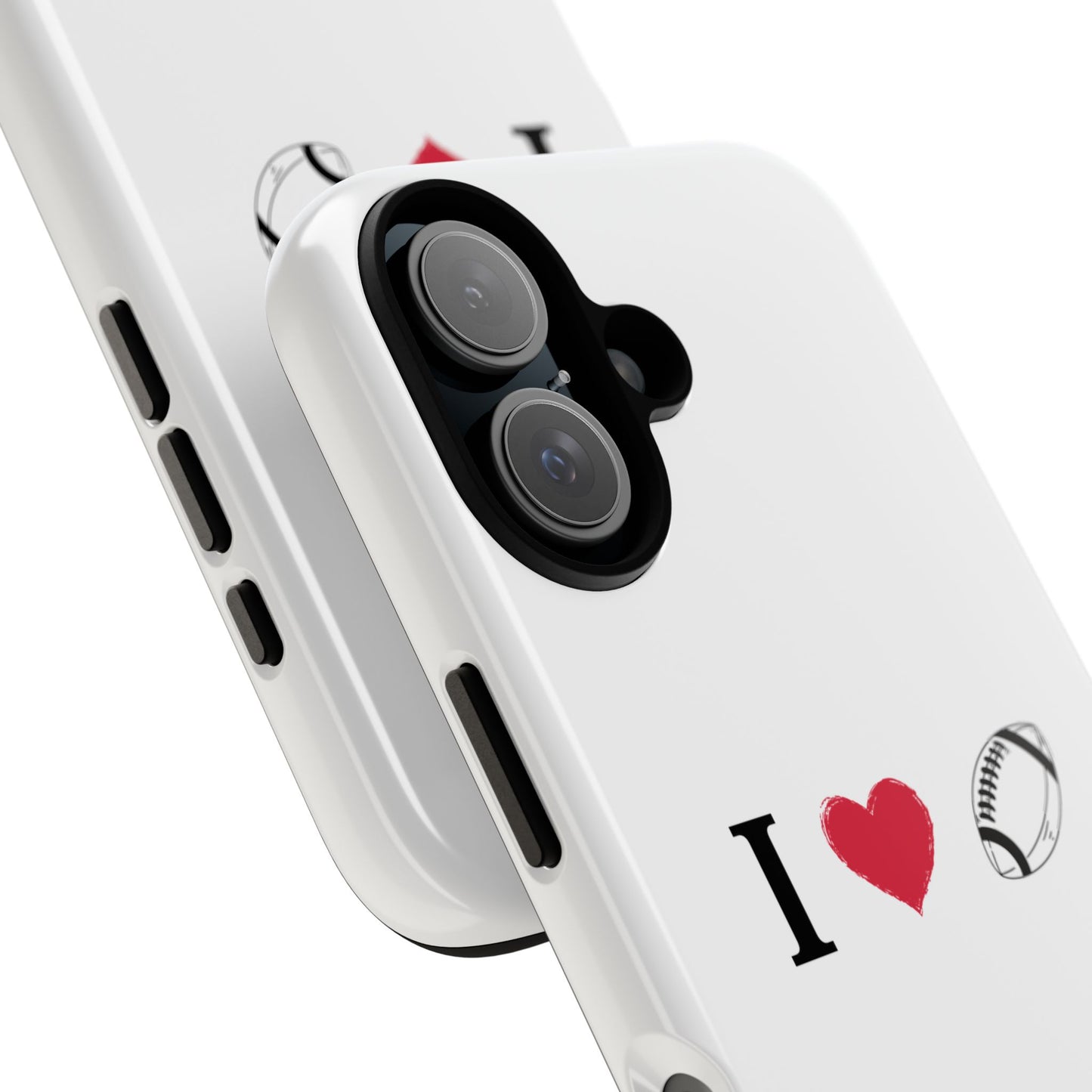 Football Love Phone Case - Tough Cases, Unique Sports Lover Gift, Personalized Cellphone Cover, Birthday Present, Sports Equipment
