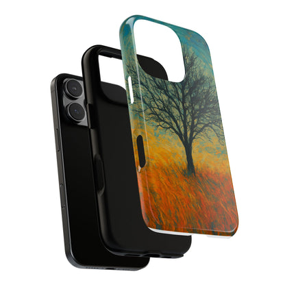 Artistic Phone Case with Tree Design, Nature Lover Gift, Unique Phone Cover, Holiday Present, Eco-friendly Tech Accessories