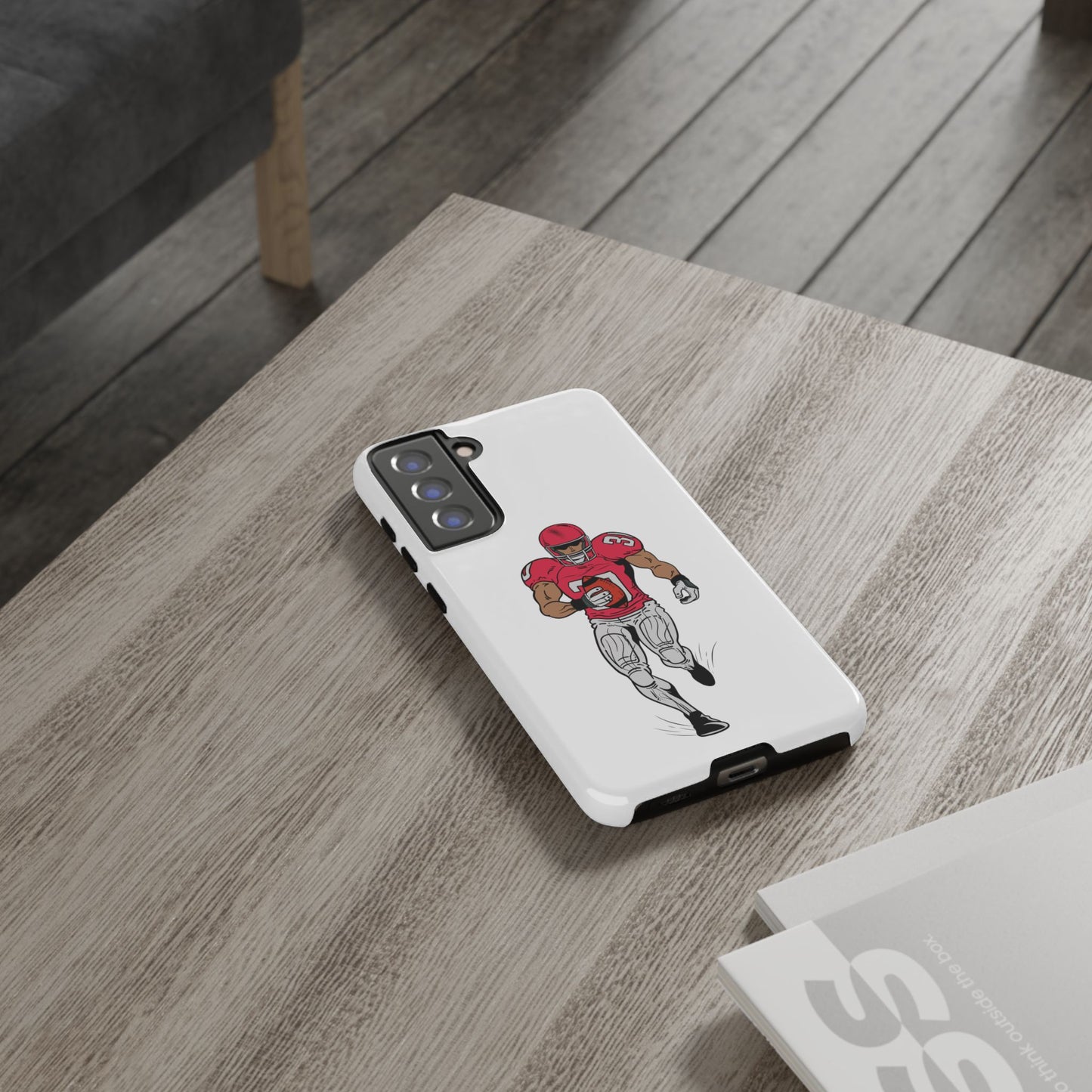 Football Player Tough Case, Sports Phone Cover, Athlete Gift, Tough Phone Case, Fall Sports, Football Lover's Accessory