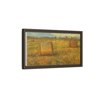 Framed Matte Canvas Wall Art - Rustic Farm Landscape, Country Decor, Home Gallery, Gift for Nature Lovers, Housewarming Decor