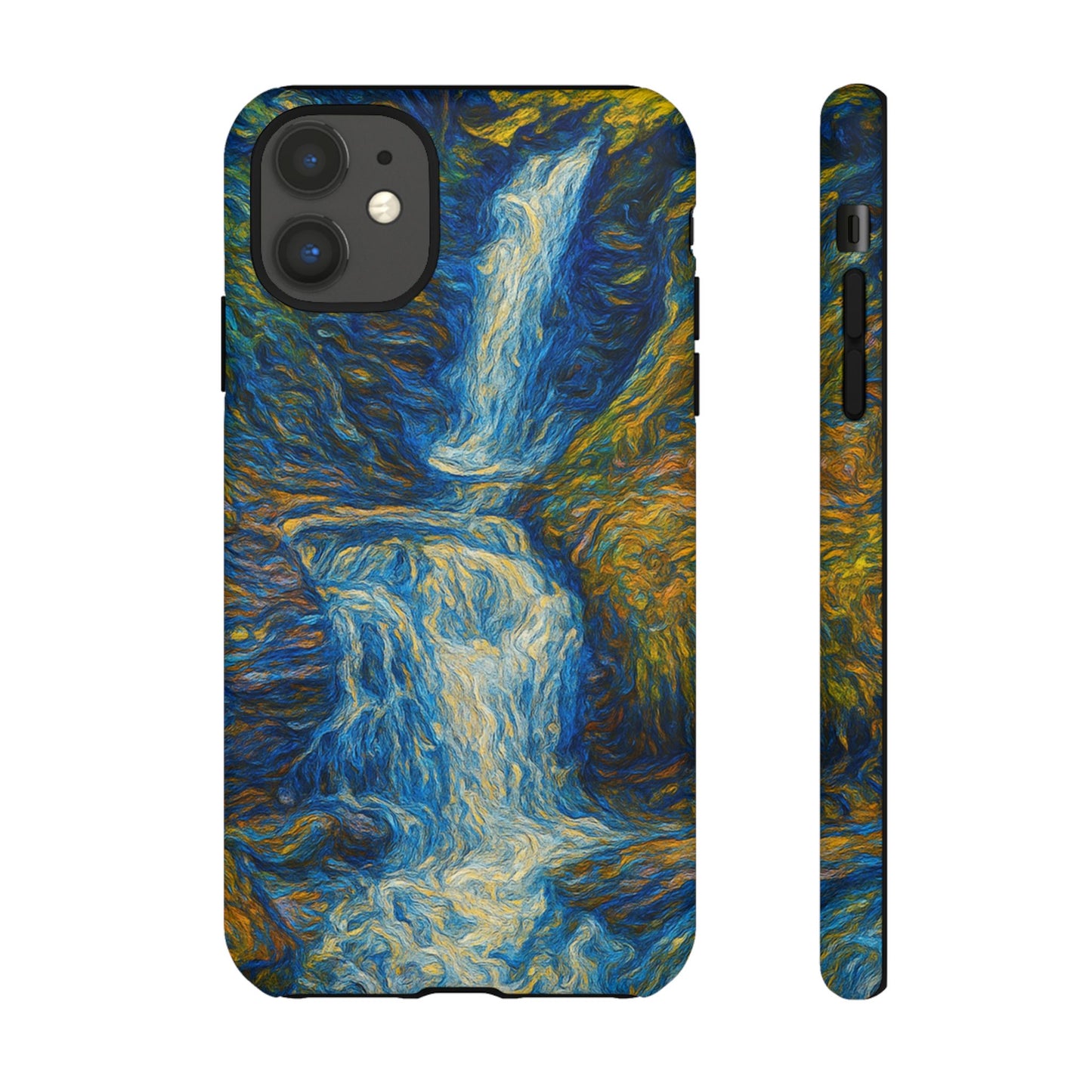Artistic Phone Case - Waterfall Design, Unique Gift, Phone Accessory, Nature Lover, Original Artwork