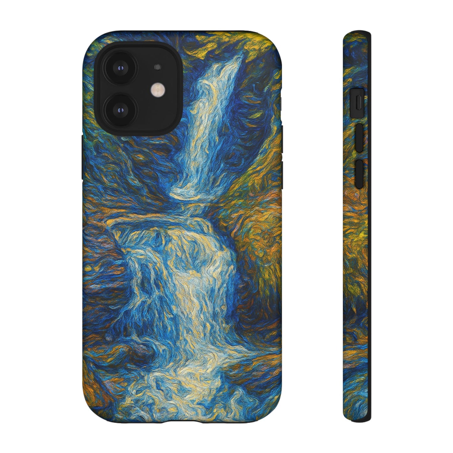 Artistic Phone Case - Waterfall Design, Unique Gift, Phone Accessory, Nature Lover, Original Artwork
