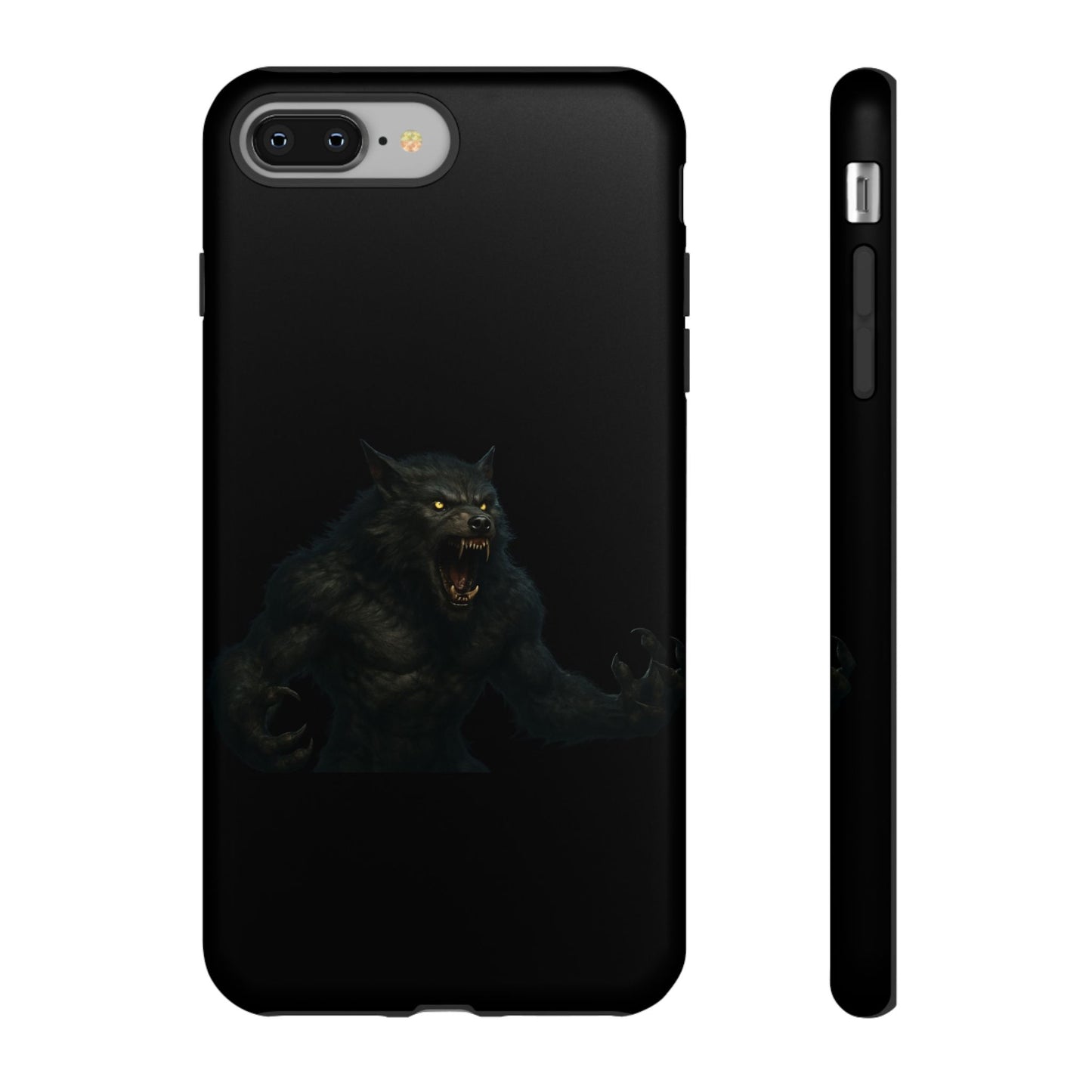 Werewolf Phone Case, Tough Cases, Black Panther Design, Gift for Animal Lovers, Phone Accessories, Fierce Phone Protection