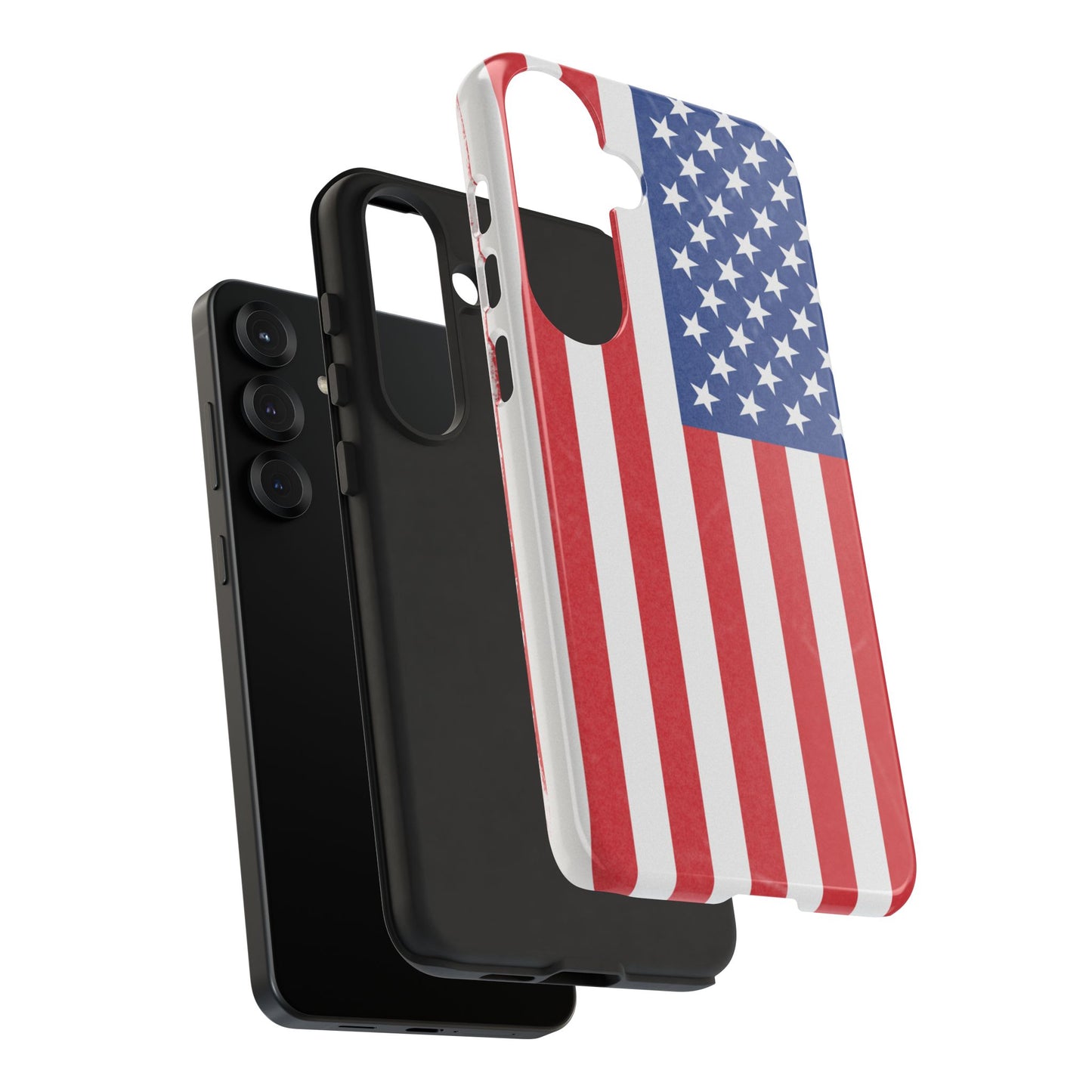 Patriotic Phone Case - Tough Cases for Veterans, USA Lovers, Independence Day, Memorial Day, Flag Design