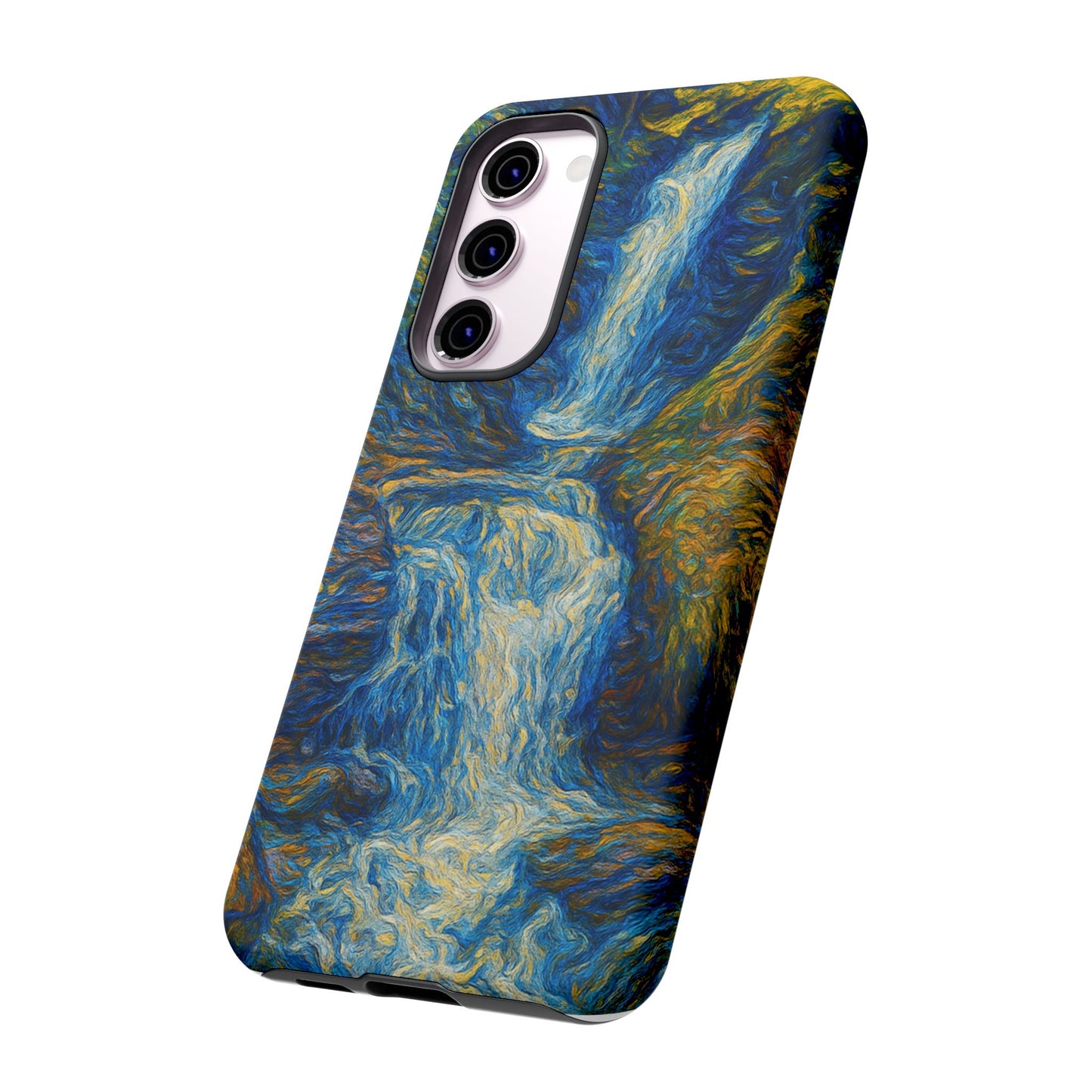 Artistic Phone Case - Waterfall Design, Unique Gift, Phone Accessory, Nature Lover, Original Artwork