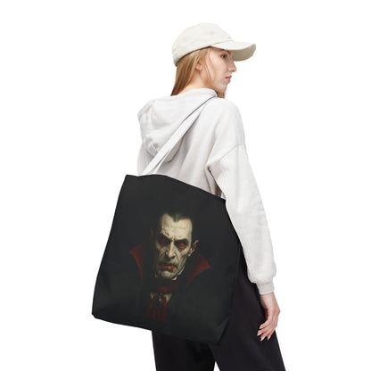 Vampire Haunted Tote Bag, Spooky Shopping Bag, Halloween Accessory, Gothic Style Handbag, Perfect for Halloween Parties, Unisex Tote
