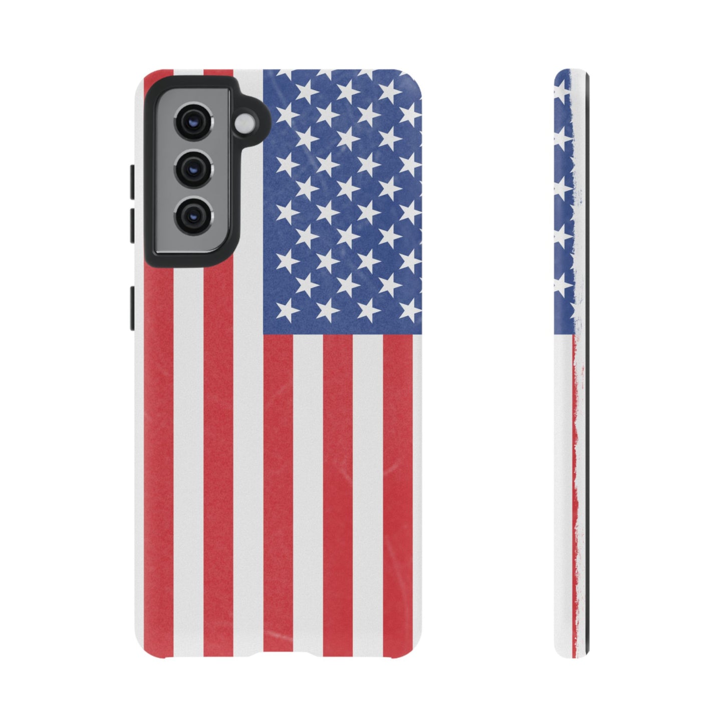 Patriotic Phone Case - Tough Cases for Veterans, USA Lovers, Independence Day, Memorial Day, Flag Design