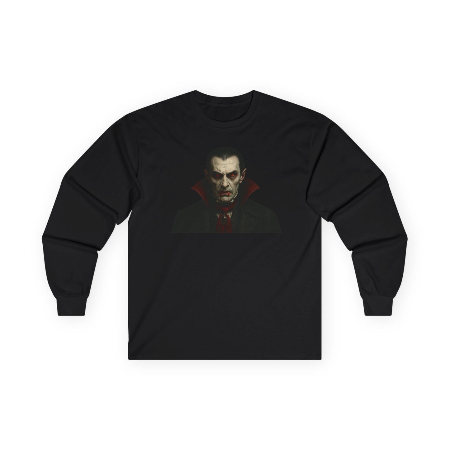 Spooky Vampire Long Sleeve Tee - Best Long-sleeve | Gothic Decor Store | Buy Online