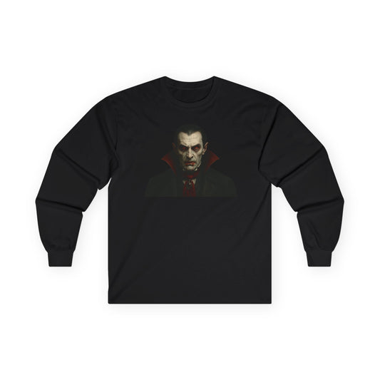 Spooky Vampire Long Sleeve Tee - Best Long-sleeve | Gothic Decor Store | Buy Online