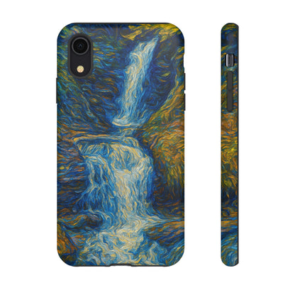 Artistic Phone Case - Waterfall Design, Unique Gift, Phone Accessory, Nature Lover, Original Artwork
