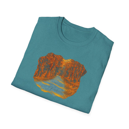 Nature-Inspired Unisex Softstyle T-Shirt, Outdoor Lover Gift, Casual Wear, Ideal for Hiking, Nature Trips, Unique Graphic Tee