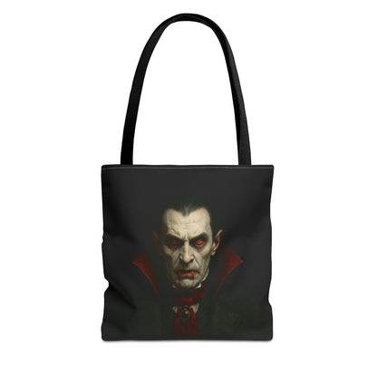 Vampire Haunted Tote Bag, Spooky Shopping Bag, Halloween Accessory, Gothic Style Handbag, Perfect for Halloween Parties, Unisex Tote