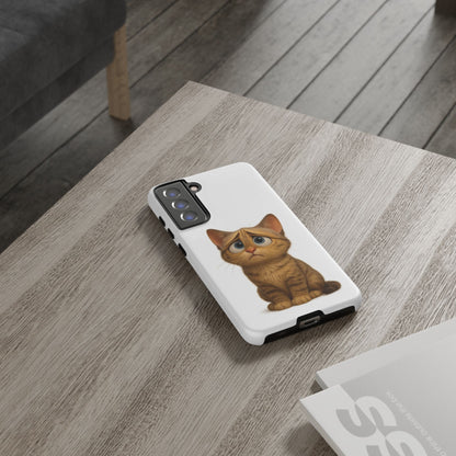 Cute Cat Phone Case, Funny Kitty Case, Animal Lover Gift, Cat Lover Accessory, Unique Cat Design Case, Pet Mom Gift
