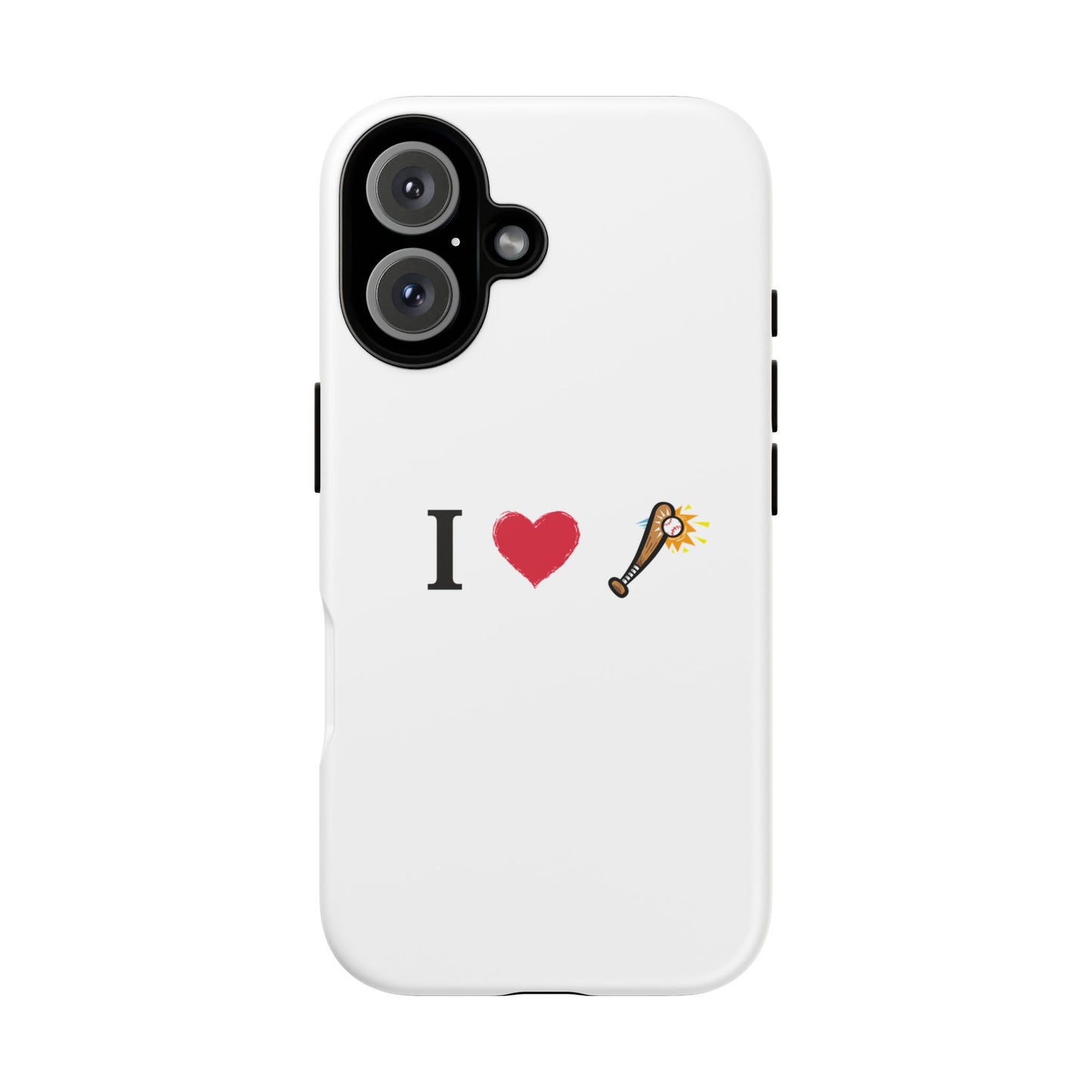 I Love Baseball Vibe Phone Case - Tough Cases for Sports Lovers, Gifts for Athletes, Fun Accessories, iPhone and Android Compatible