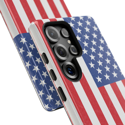 Patriotic Phone Case - Tough Cases for Veterans, USA Lovers, Independence Day, Memorial Day, Flag Design