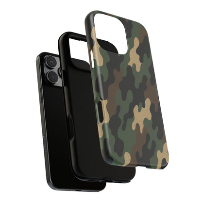 Camouflage Phone Case, Tough Cases, Military Style, Unique Phone Accessories, Gift for Him, Durable Phone Cover