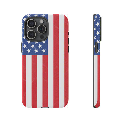 American Flag Phone Case - Patriotic Cell Cover, Tough Cases, USA Pride, Independence Day Gift, Veteran's Day, Phone Protection