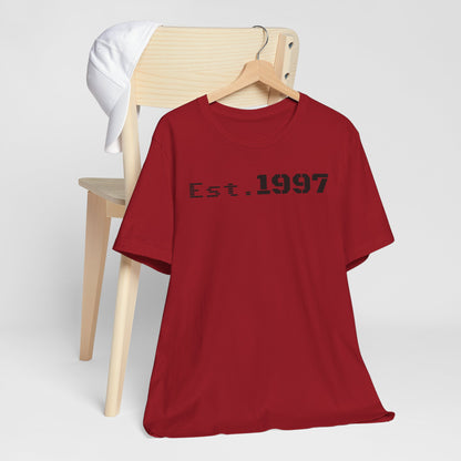 Vintage Est. 1997 Unisex Tee, Gift for Birthdays, Celebrations, Casual Wear, Retro Fashion, Cool Graphic T-Shirt