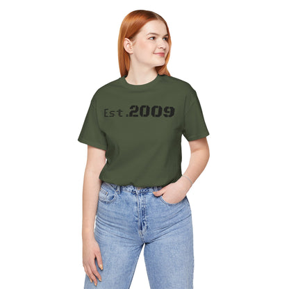 Established 2009 Unisex Tee - Casual Wear, Birthday Gift, Graduation Outfit, Anniversary Shirt, Personalized Fashion