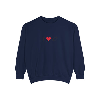 Unisex Sweatshirt, I love Football, Cozy, Perfect for Everyday Wear, Gift Idea for Friends, Couples, and Special Occasions