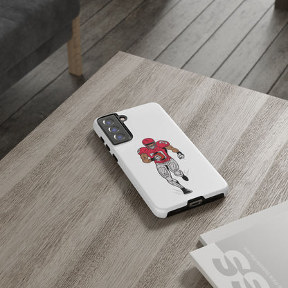 Football Player Tough Case, Sports Phone Cover, Athlete Gift, Tough Phone Case, Fall Sports, Football Lover's Accessory