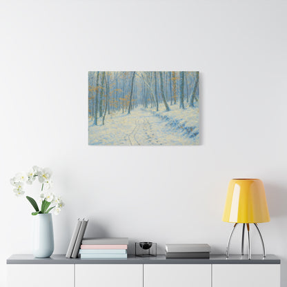 Winter Wonderland Canvas Art, Stretched Canvas Wall Decor, Home Decor, Art for Living Room, Gift for Nature Lovers, Cozy Winter Vibes