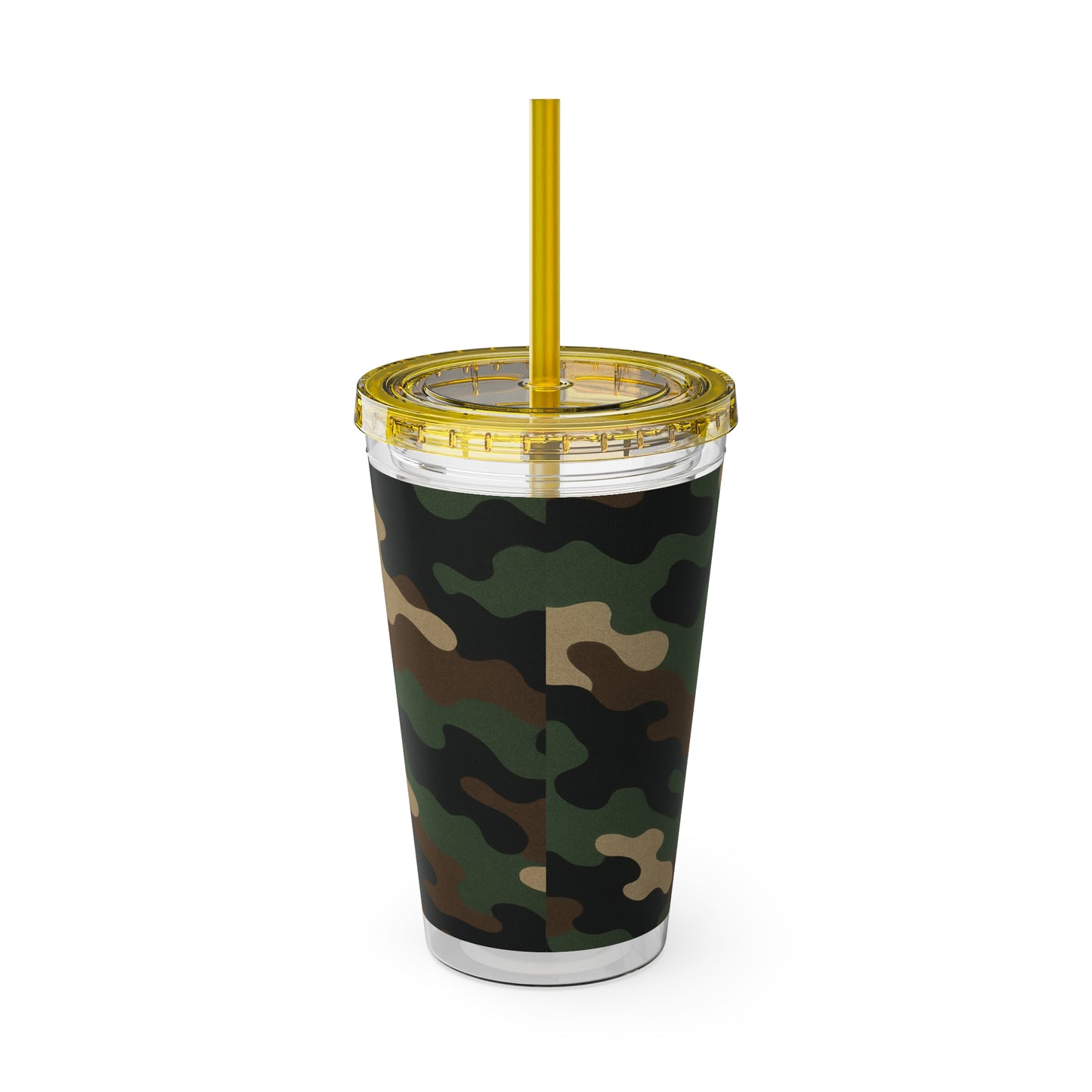 Stylish Camo Tumbler, 16oz Cup with Straw, Perfect for Outdoor Adventures, Gifts for Him, Travel Mug, Eco-friendly Drinkware, Camping