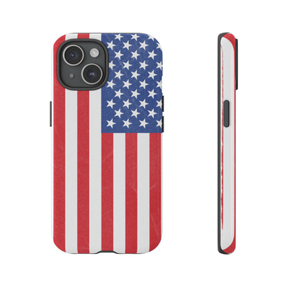 Patriotic Phone Case - Tough Cases for Veterans, USA Lovers, Independence Day, Memorial Day, Flag Design