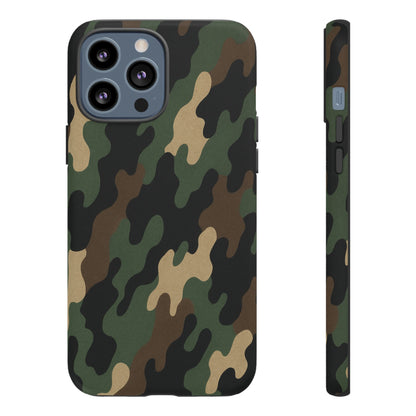 Camouflage Phone Case, Tough Cases, Military Style, Unique Phone Accessories, Gift for Him, Durable Phone Cover