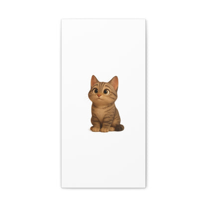 Adorable Cat Canvas Art, Cute Cat Wall Decor, Pet Lover Gift, Nursery Wall Art, Animal Print, Modern Home Decor