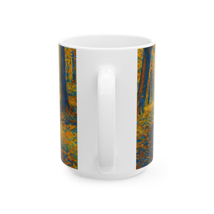 Ceramic Mug - Autumn Forest, Cozy Drinks, Hot Beverages, Nature Lovers Gift, Fall Decor