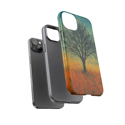 Artistic Phone Case with Tree Design, Nature Lover Gift, Unique Phone Cover, Holiday Present, Eco-friendly Tech Accessories