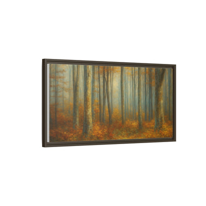 Autumn Forest Canvas Art, Framed Wall Decor, Rustic Home Decor, Nature Artwork, Gift for Nature Lovers