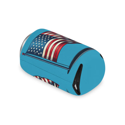 Patriotic Can Cooler, Summer BBQ Accessory, Independence Day Drink Holder, Americana Coaster, USA Party Favor