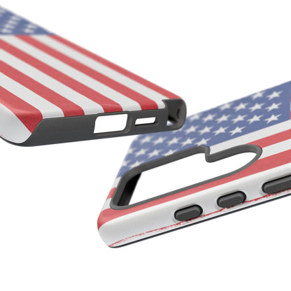 Patriotic Phone Case - Tough Cases for Veterans, USA Lovers, Independence Day, Memorial Day, Flag Design