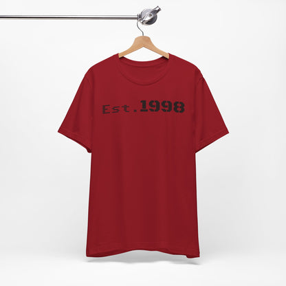 Vintage Est. 1998 Tee - Retro Unisex Shirt for Birthdays, Gifts, Everyday Wear, Casual Style, Nostalgia