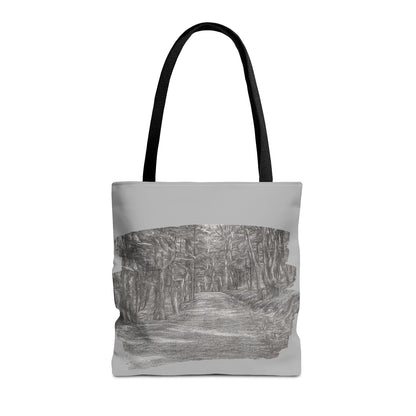 Scenic Path Tote Bag, Reversible Tote, Eco-Friendly Shopper, Outdoor Adventure Bag, Gift for Nature Lovers, Stylish Carryall