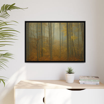 Framed Matte Canvas Art | Serenity in the Forest | Nature Wall Decor, Home Gallery, Cozy Living Room, Gift for Nature Lovers