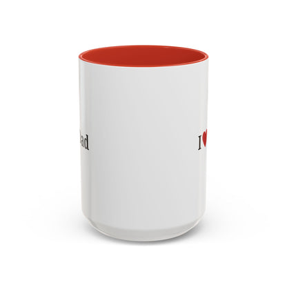 I Love Dad Accent Coffee Mug - Perfect Gift for Father's Day & Birthdays