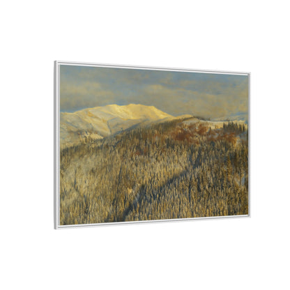 Framed Mountain Canvas Art, Perfect for Home Decor, Nature Wall Art, Gift for Nature Lovers, Cozy Atmosphere