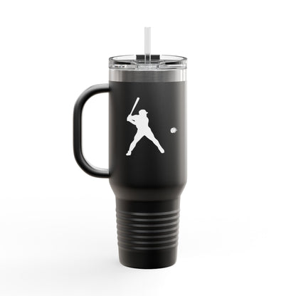 Baseball-Themed Insulated Travel Mug, Perfect for Fans & Athletes, Gift for Sports Lovers, 40oz Drinkware for Home & Road