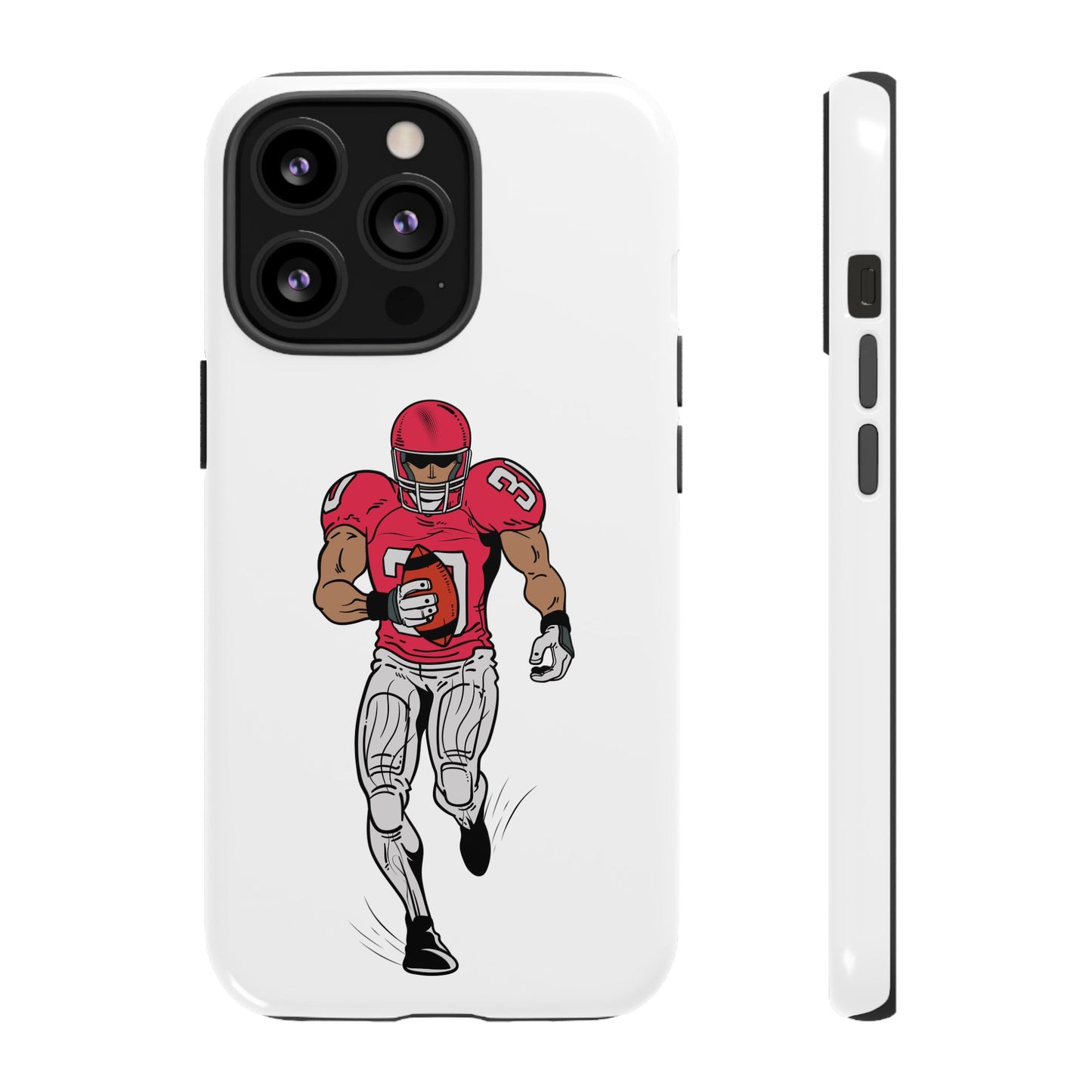 Football Player Tough Case, Sports Phone Cover, Athlete Gift, Tough Phone Case, Fall Sports, Football Lover's Accessory